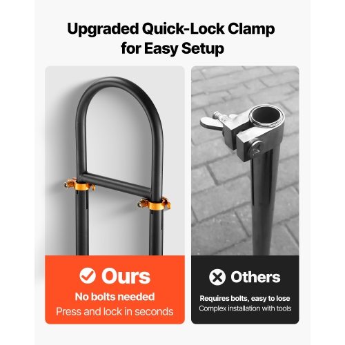 VEVOR 17.7 x 9.3 x 35.6 Inch Golf Cart Grab Bar, Compatible with Most Golf Carts with Metal Footplates, No Modification Needed, 27.5 to 33.5 Inch