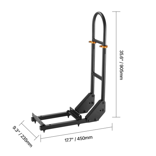VEVOR 17.7 x 9.3 x 35.6 Inch Golf Cart Grab Bar, Compatible with Most Golf Carts with Metal Footplates, No Modification Needed, 27.5 to 33.5 Inch