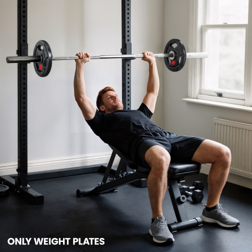 Ensemble de 2 disques Soozier, ensemble de poids de 2&nbsp;po avec trois poignées pour haltérophilie et entraînement musculaire à domicile, 2