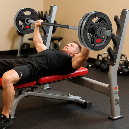 Ensemble de 4 disques Soozier, ensemble de poids de 2&nbsp;po avec trois poignées pour haltérophilie et entraînement musculaire à domicile, 4