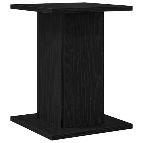 vidaXL Speaker Stands 2 pcs Black Oak 30 x 30 x 40 cm Engineered Wood