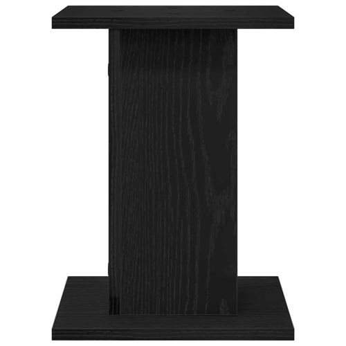 vidaXL Speaker Stands 2 pcs Black Oak 30 x 30 x 40 cm Engineered Wood