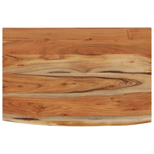 vidaXL Wall Shelf 50x30x3.8 cm Rectangular Solid Wood Acacia Live Edge