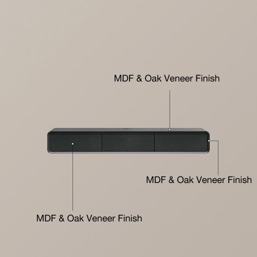 POVISON 95" floating TV stand -Black