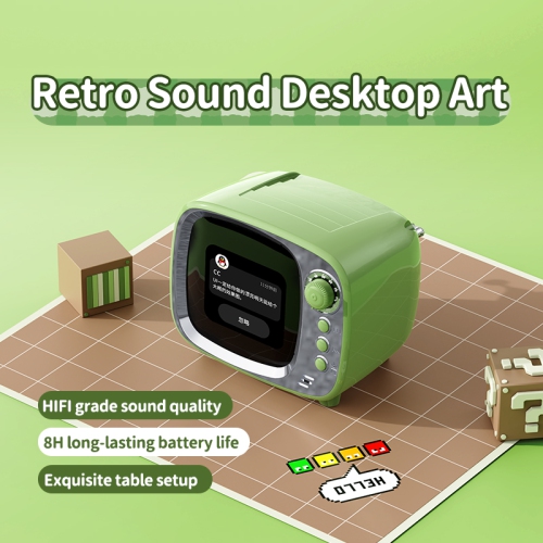 Multifunctional Bluetooth speaker alarm clock | 8W bass | Bluetooth calling | Dynamic screen | FM radio, TF card, and USB-C port | Long battery life