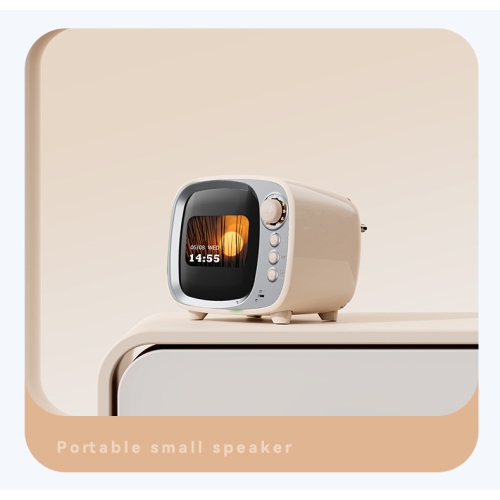 Multifunctional Bluetooth speaker alarm clock | 8W bass | Bluetooth calling | Dynamic screen | FM radio, TF card, and USB-C port | Long battery life