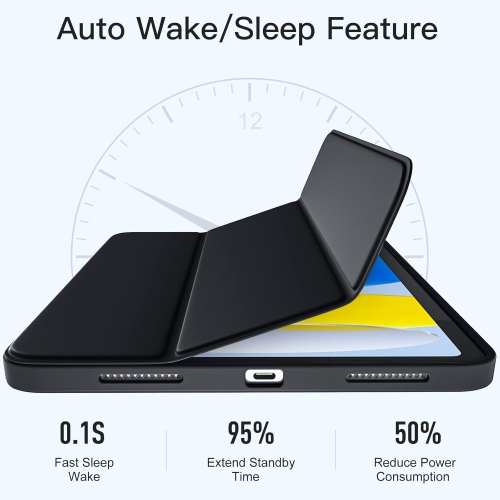 iPad Air 13 Case iPad Air 13-inch Case (with Anti-Fingerprint, Drop-Resistant, and Shockproof Stand) - Violet