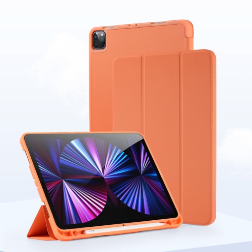iPad Air 13 Case iPad Air 13-inch protective case (with anti-fingerprint, drop-proof and shockproof stand) - Tangerine Orange