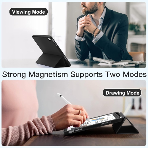 iPad Air 13 Case iPad Air 13-inch protective case (with anti-fingerprint, drop-proof and shockproof stand) - Tangerine Orange