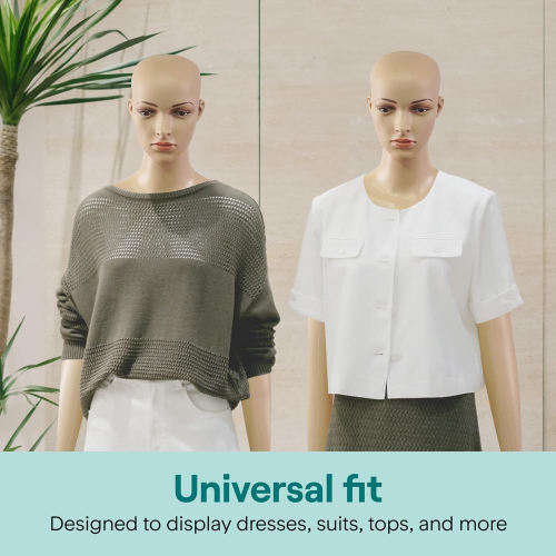 SereneLife 68.9" Tall Full-Body Female Mannequin with Adjustable Head, Flexible Limbs and Detachable Design, Perfect for Clothing Stores, Boutiques,