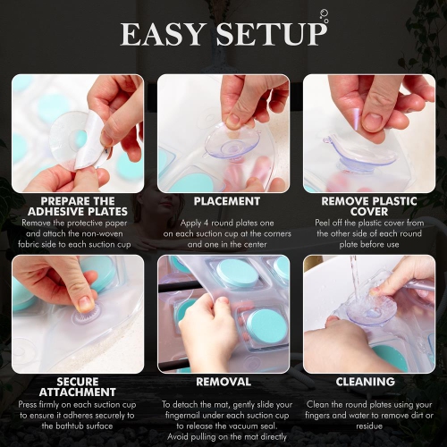 SereneLife Heated Bubble Bath Mat - Portable Spa Massager with Waterproof Light, Customizable Bubble Intensity, Pillow & Remote for Ultimate Comfort