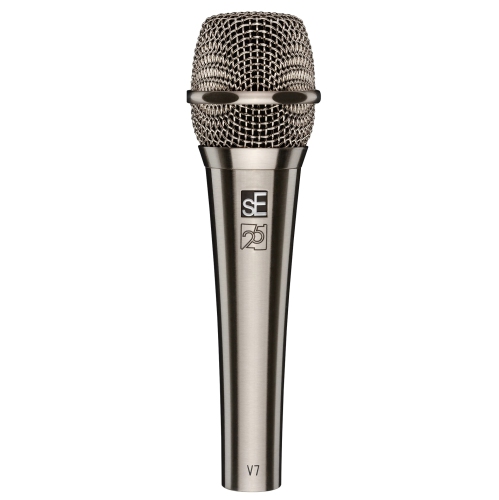 sE Electronics Limited Edition 25th Anniversary V7 Handheld Dynamic Vocal Microphone - Brushed Nickel