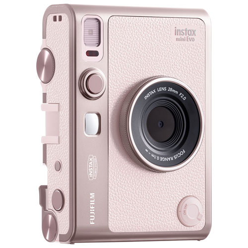 Appareil photo instantané Instax mini Evo de Fujifilm - Rose doux