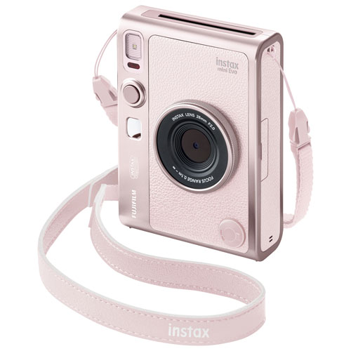 Appareil photo instantané Instax mini Evo de Fujifilm - Rose doux