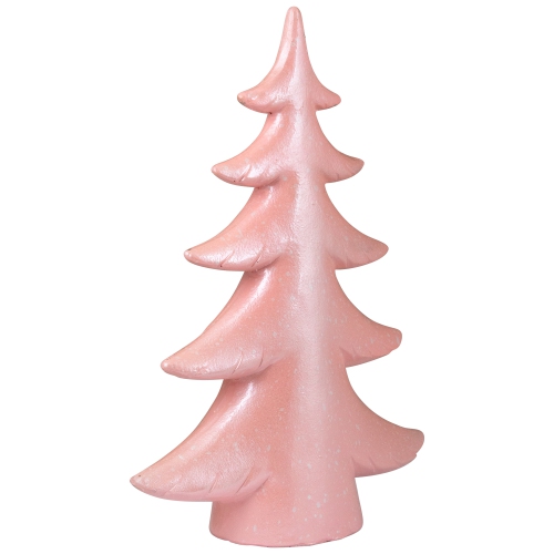 Arbre de Noël scintillant enneigé de table - 10&nbsp;po - Rose pâle