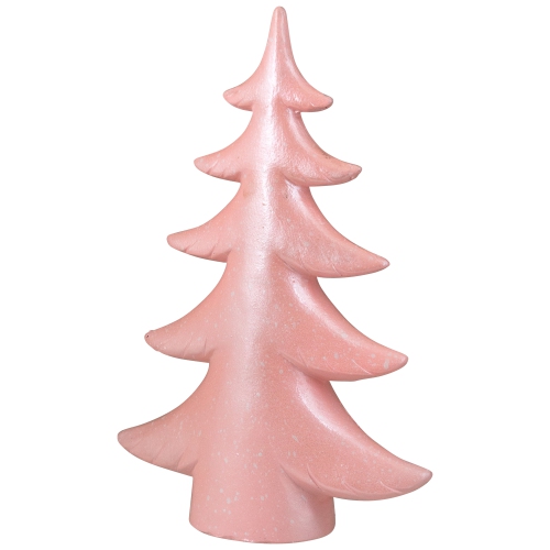 Arbre de Noël scintillant enneigé de table - 10&nbsp;po - Rose pâle