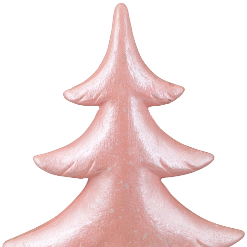 Arbre de Noël scintillant enneigé de table - 10&nbsp;po - Rose pâle