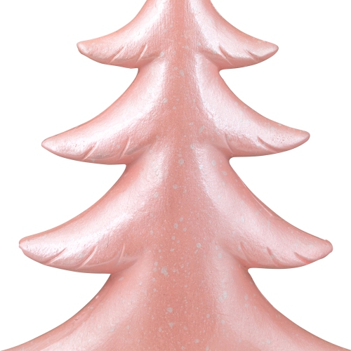 Arbre de Noël scintillant enneigé de table - 10&nbsp;po - Rose pâle