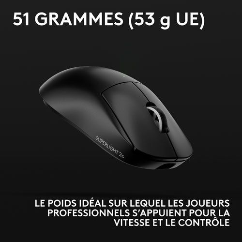 Logitech G PRO X Superlight 2 Compact 44000 DPI Wireless HERO 2 Gaming Mouse - Black