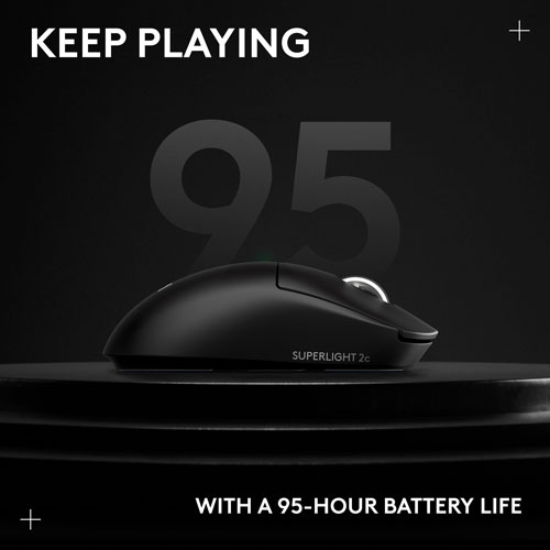 Logitech G PRO X Superlight 2 Compact 44000 DPI Wireless HERO 2 Gaming Mouse - Black