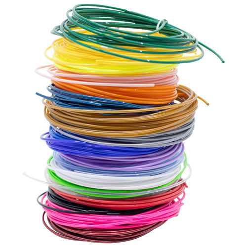 Ensemble de recharge de filament de plastique Flow de 3Doodler - 20 couleurs