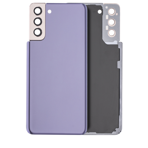 Back Cover Glass With Camera Lens Compatible For Samsung Galaxy S21 Plus (Aftermarket Plus) (Phantom Violet)