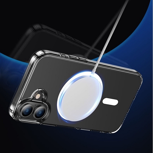 TopSave Hybrid Magnetic Case Compatible with MagSafe, Protective, Scratch-Resistant Back, Classic Series, Clear For iPhone 17 6.3-Inch