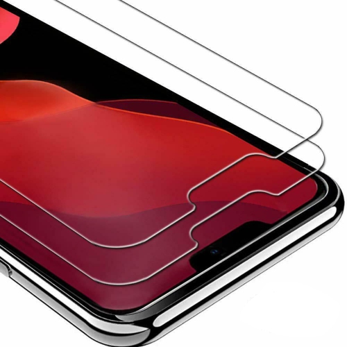 Tasnim – Protecteur d'écran pour iPhone 8 Plus/7 Plus de 5,5&nbsp;po, pellicule en verre trempé à bord blanc avec outil d'installation facile, étui,