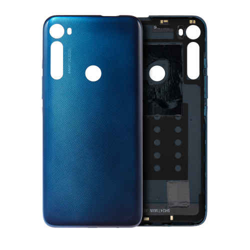 Back cover Glass Compatible For Motorola One Fusion Plus (Twilight Blue)