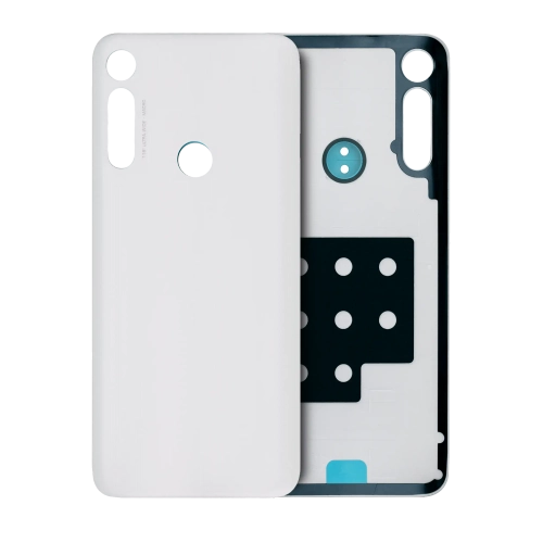 Back cover Glass Compatible For Motorola Moto G Fast (Pearl White)