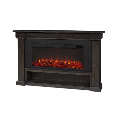 Real Flame Bristow 66-inch Landscape Electric Fireplace - Weathered Wood