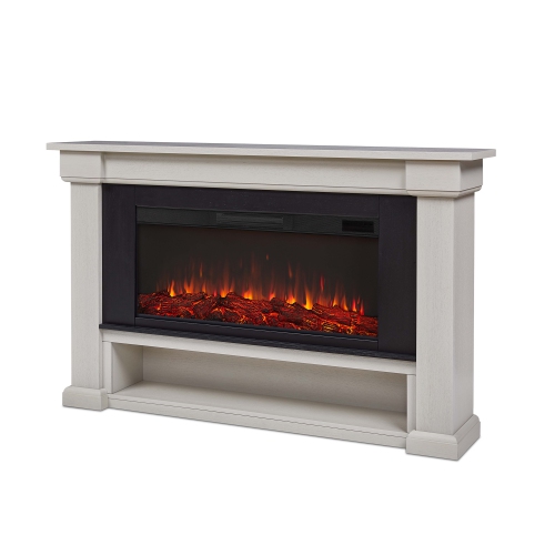 Real Flame Bristow 66-inch Landscape Electric Fireplace - Bone White