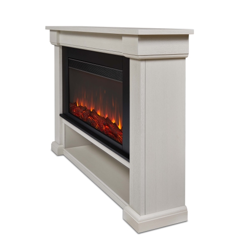 Real Flame Bristow 66-inch Landscape Electric Fireplace - Bone White