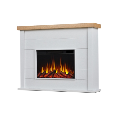 REAL FLAME  Marshall 49-Inch Slim Electric Fireplace In In White