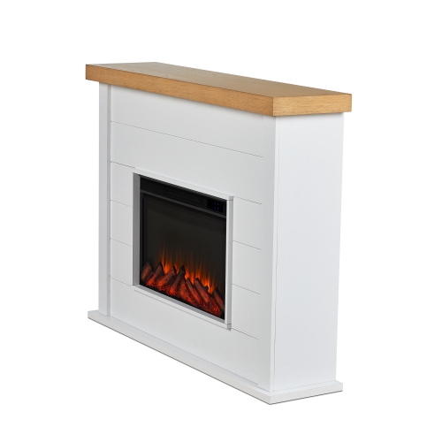 Real Flame Marshall 49-inch Slim Electric Fireplace in White