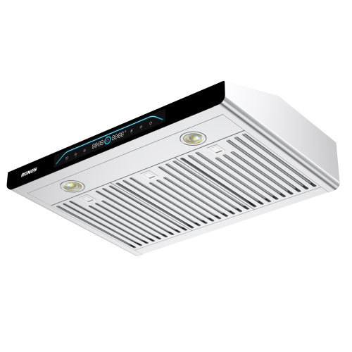 ROXON | 860 CFM | BLOWER TYPE WHEEL| Touch or Touchless | 30-in Ducted Stainless Steel Undercabinet Range Hood | Exhaust Fan RXN-U69BS-30