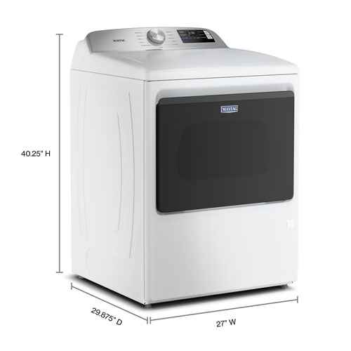 Sécheuse électrique de 7,4 pi³ de Maytag - Blanc