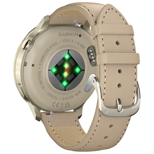 Montre intelligente de 41 mm Venu 4 de Garmin - Doré lunaire/Beige