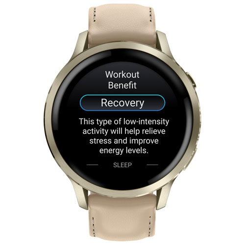 Montre intelligente de 41 mm Venu 4 de Garmin - Doré lunaire/Beige