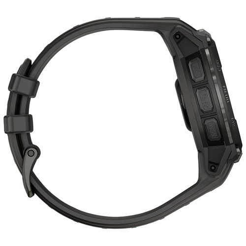 Montre intelligente de 47 mm Instinct Crossover AMOLED de Garmin - Gris anthracite