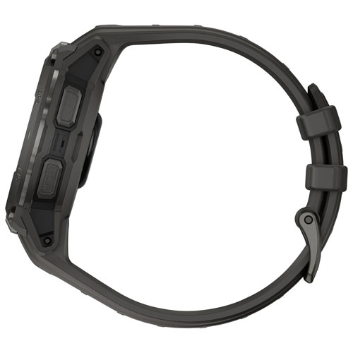 Montre intelligente de 47 mm Instinct Crossover AMOLED de Garmin - Gris anthracite