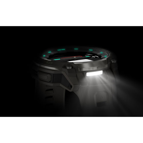 Montre intelligente de 47 mm Instinct Crossover AMOLED de Garmin - Gris anthracite