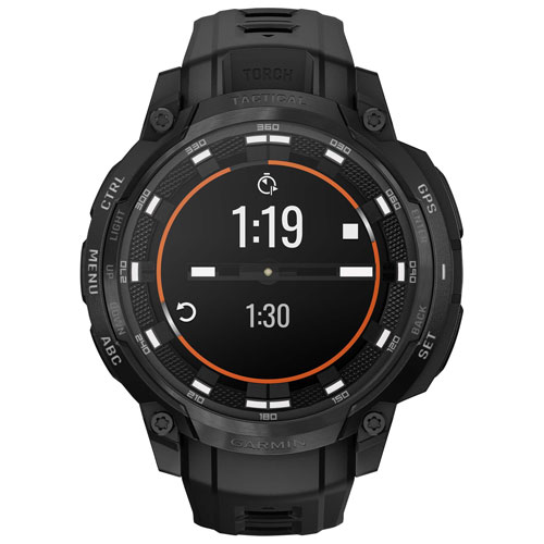 Garmin Instinct Crossover AMOLED Tactical Edition 47mm Smartwatch - Black