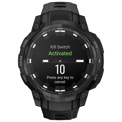 Garmin Instinct Crossover AMOLED Tactical Edition 47mm Smartwatch - Black