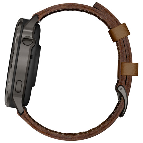 Montre intelligente de 45 mm Venu 4 de Garmin - Ardoise/Brun