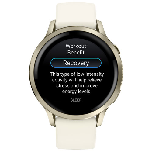 Montre intelligente de 41 mm Venu 4 de Garmin - Doré lunaire/Ivoire