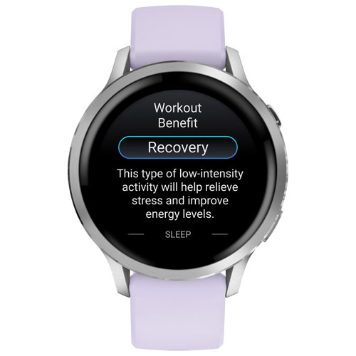 Montre intelligente de 41 mm Venu 4 de Garmin - Argenté/Pervenche