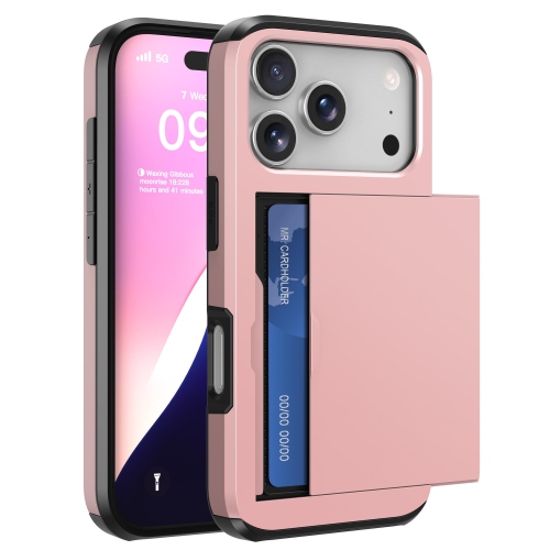 Wallet Case Compatible with iPhone 17 Pro 6.3 Inch 2025, 2-Card Holder Phone Case for iPhone 17 Pro, Shockproof Rubber Cover & PC Protective Bumper