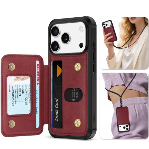 HLD  Wallet Case Compatible w Iphone 17 Pro 6.3-Inch 2025, Rfid Blocking 3 Card Slots, Clear Id Window, Undetachable Wallet, Magnetic Closure, Pu