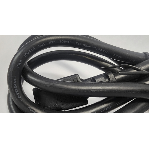 Phino 14AWG AC Power Cord | 99.9999% Pure Copper for HiFi & Medical Grade Devices